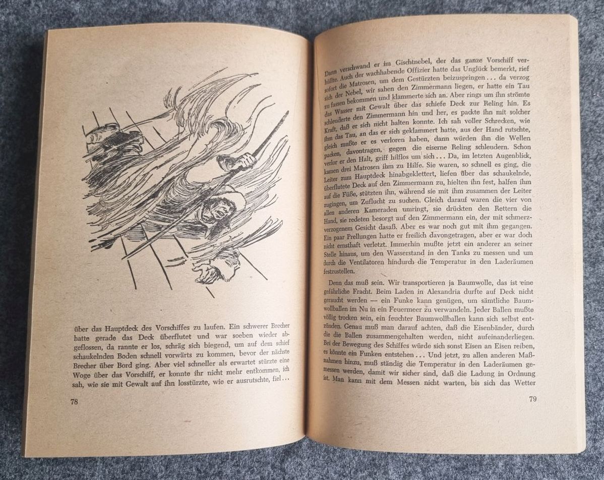 Walther Pollatschek Bezwinge die Meere Thälmann Pionier 1956 volkseigene Seefahrt Walther Pollatschek Bezwinge die Meere Thälmann Pionier 1956 volkseigene Seefahrt