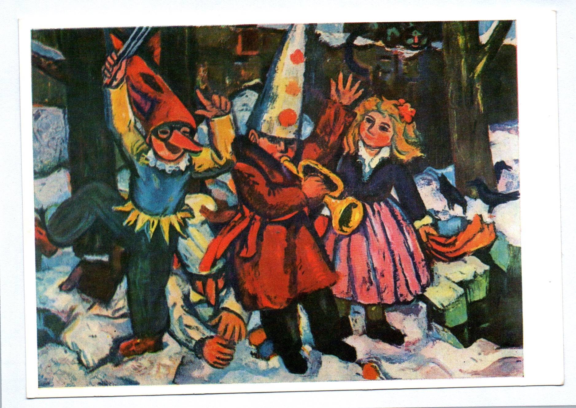 Künstler Ak Christian Hasse Fastnacht Kunst Kinder