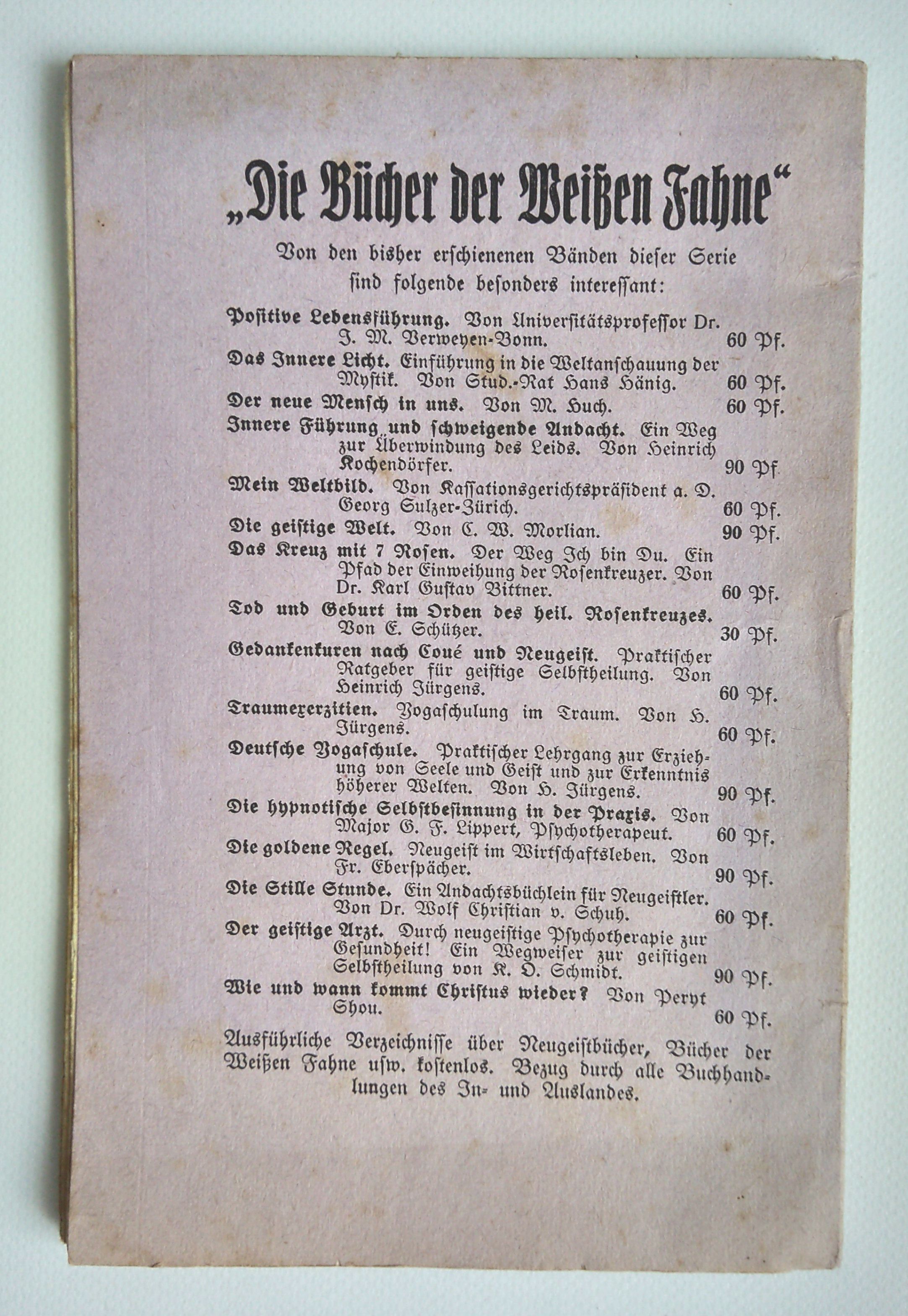 Tao und Teh Jenseits und Diesseits alte Broschüre Tao und Teh Jenseits und Diesseits alte Broschüre