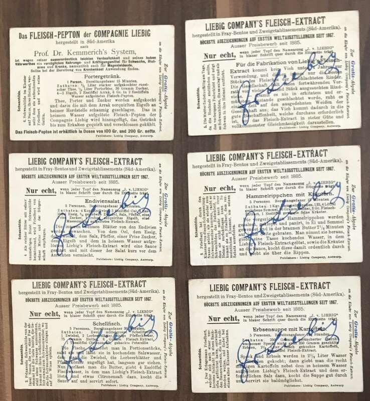 Sammelbilder Liebig Serie Nr 472 Schwanhilde 6 Stück Liebigbilder