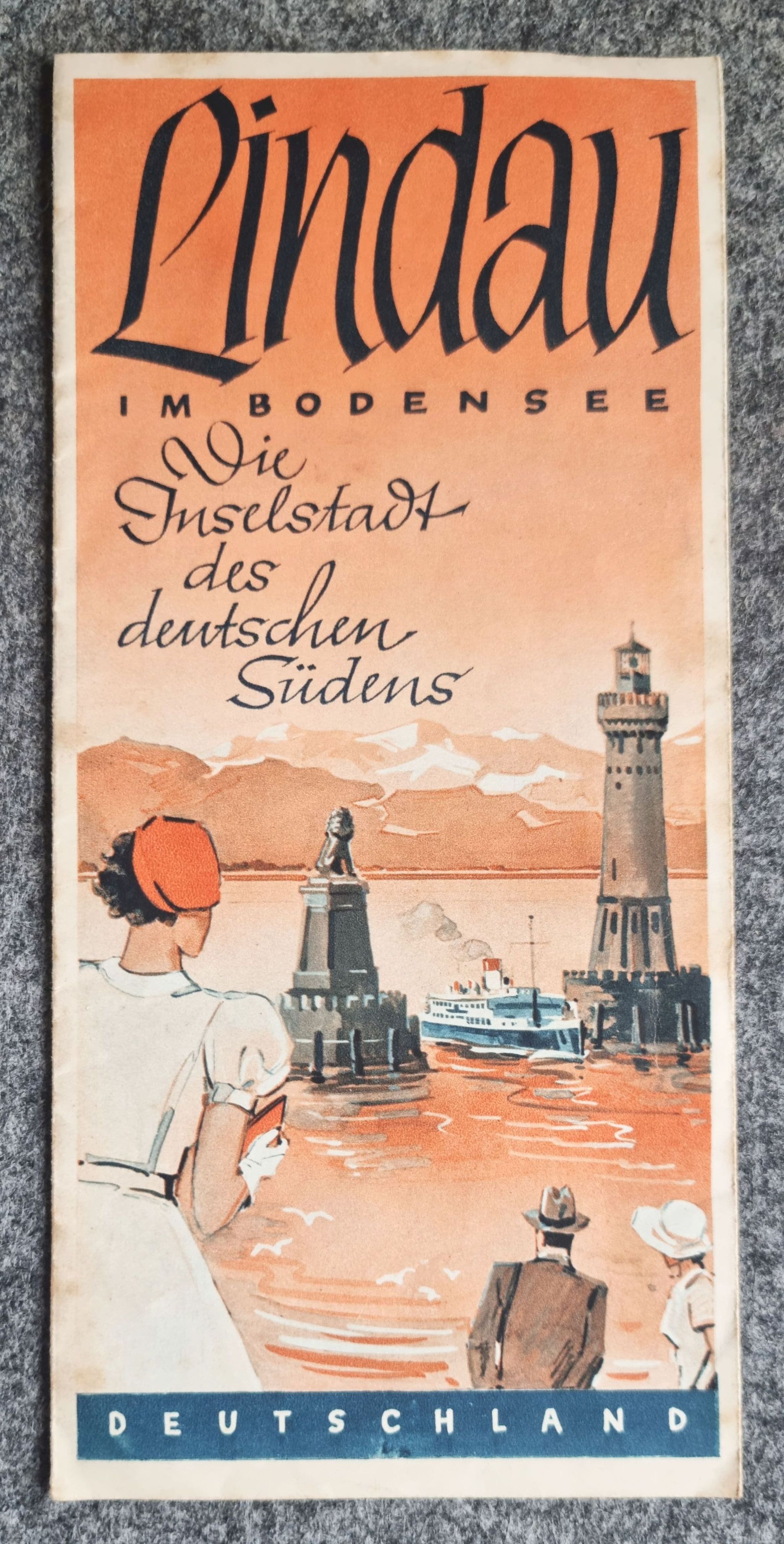 Lindau im Bodensee alter Reiseprospekt Die Inselstadt des Südens Lindau im Bodensee alter Reiseprospekt Die Inselstadt des Südens