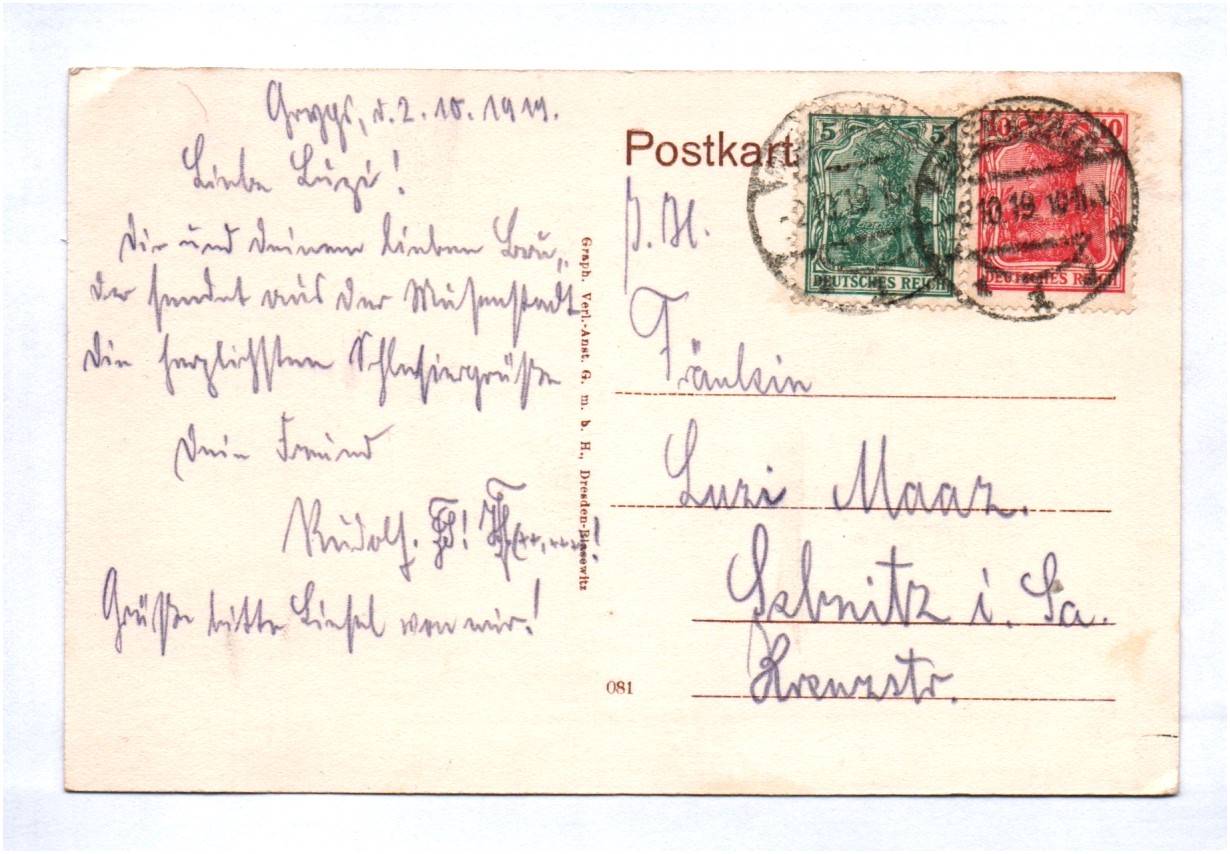 Ak Greifswald Partie am Wall mit Kirche und altem Festungsturm 1919