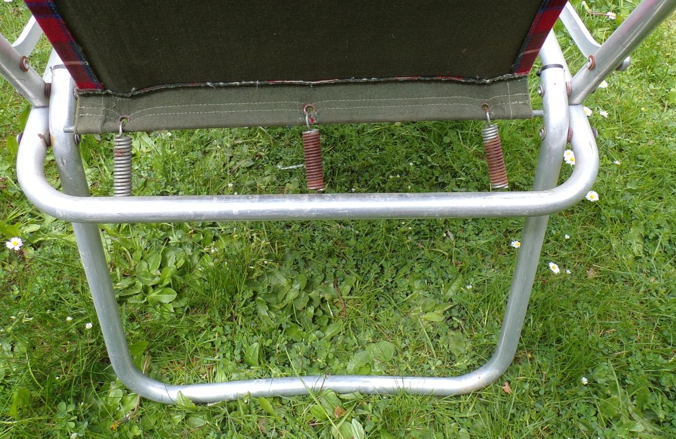 Alter DDR Campingstuhl Karo Muster Retro DDR Klappstuhl true vintage 