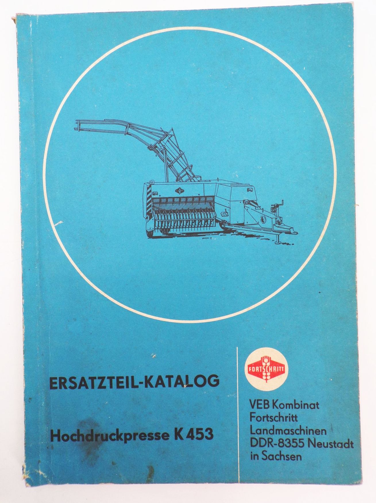 Ersatzteil Katalog Hochdruckpresse K453 Fortschritt 1979 Original DDR