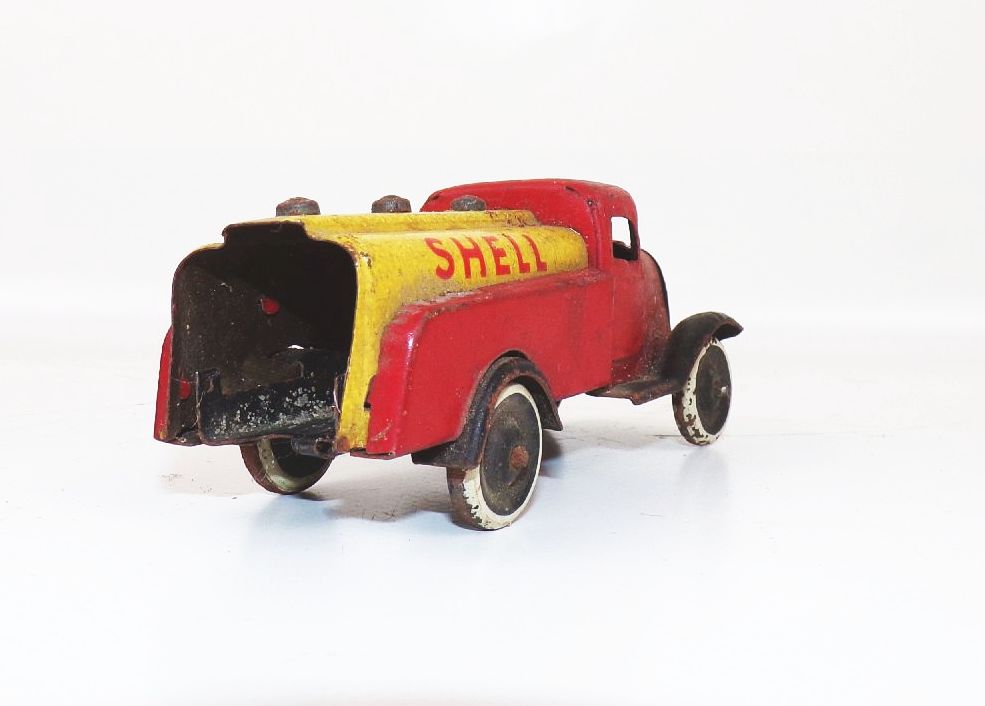 Gnom Shell Auto Transporter LKW Truck Blechspielzeug 1930 er Lehmann