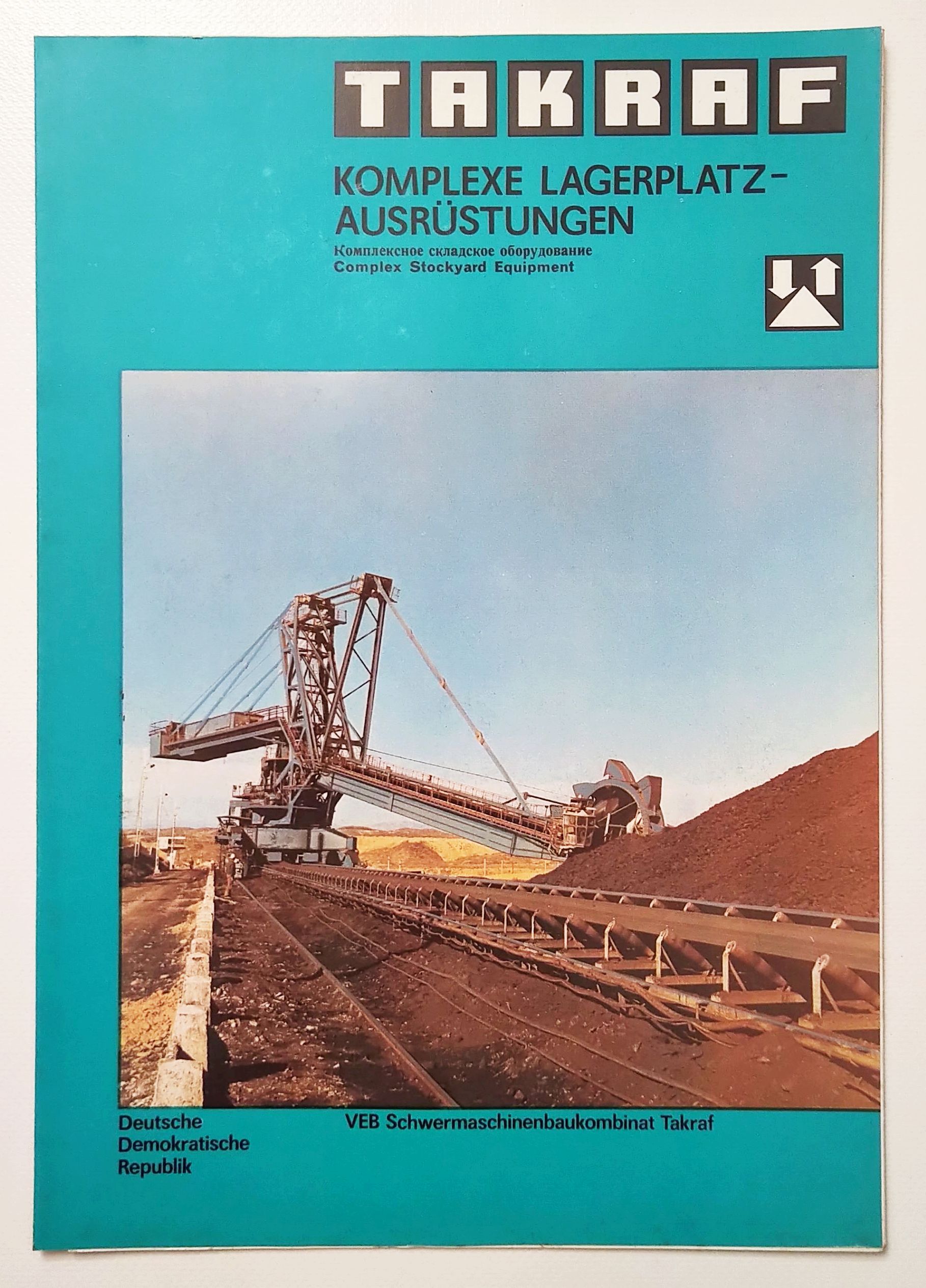 Takraf Prospekt Bergbau DDR VEB Komplexe Lagerplatz Ausrüstungen