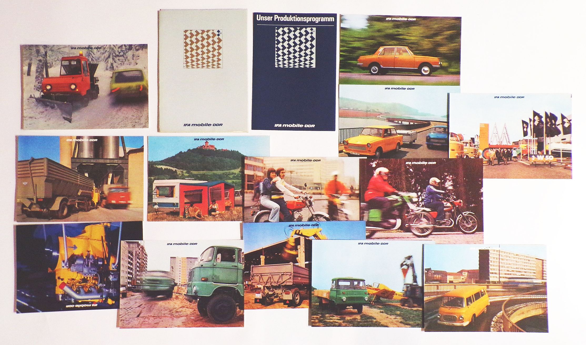 Ifa Mobile DDR Produktionsprogramm 1976 Wartburg Trabant Multicar 