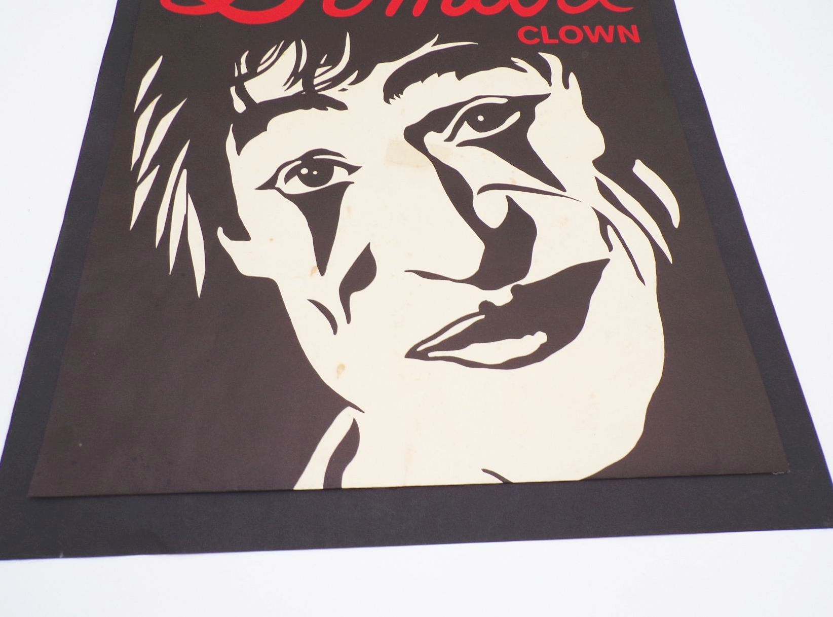 Altes Plakat Clown Dimitri mit Autogramm Vintage Zirkus 