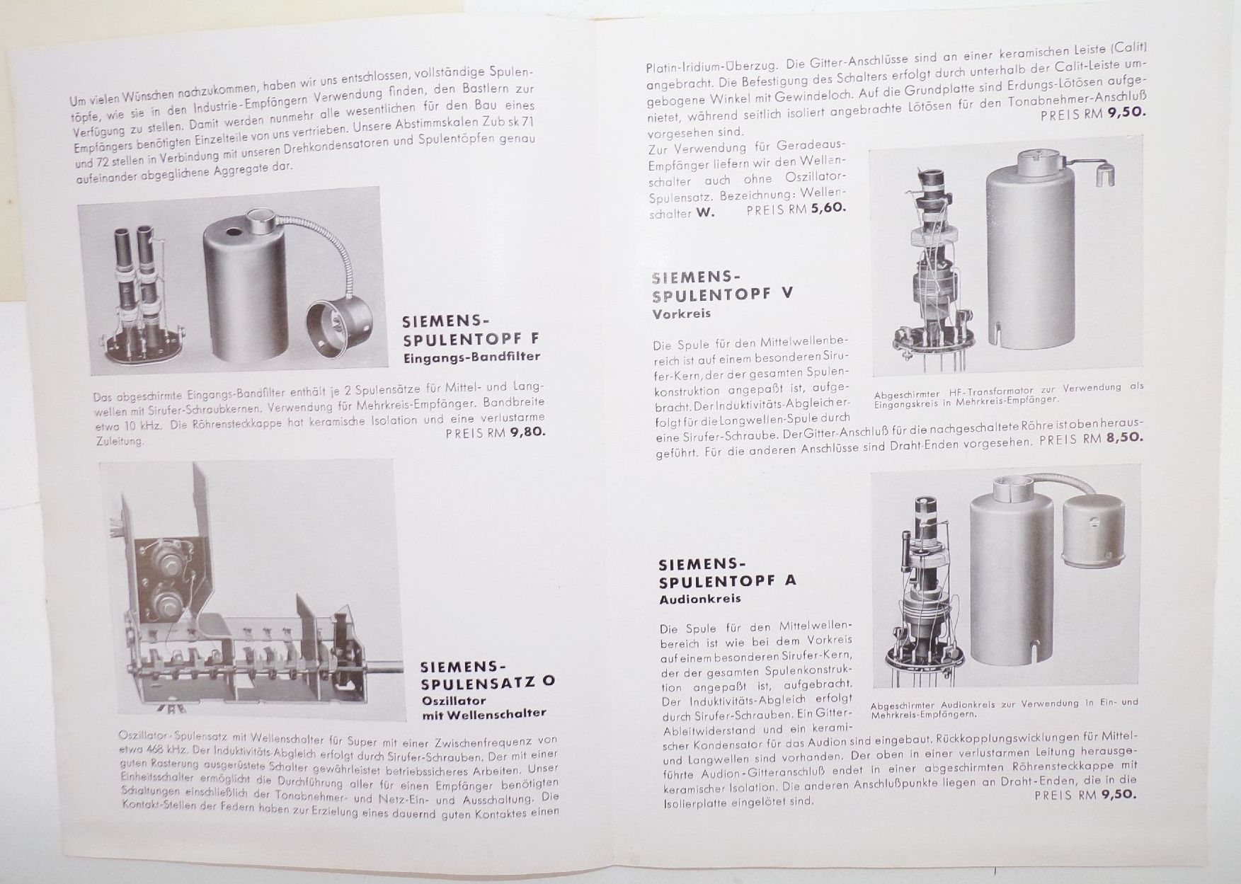 Siemens und Halske Konvolut Prospekte Werbung Elektrotechnik Radio 1929