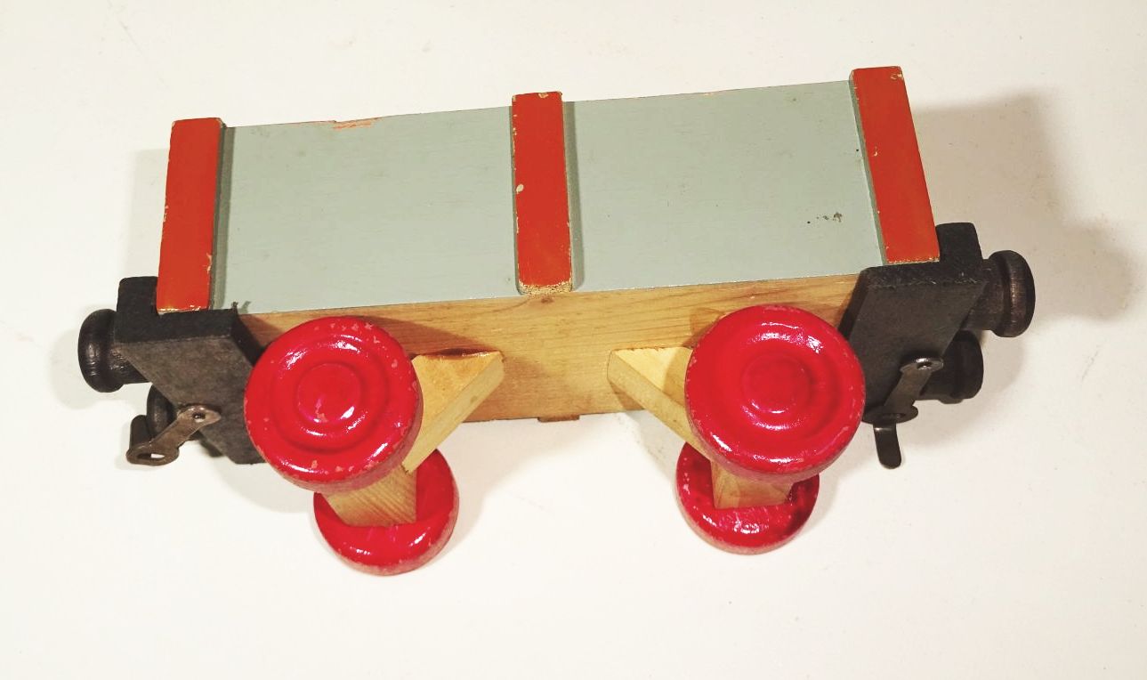 DDR Holzeisenbahn Dampflok Eisenbahn Holz Spielzeug Wagen Deko 