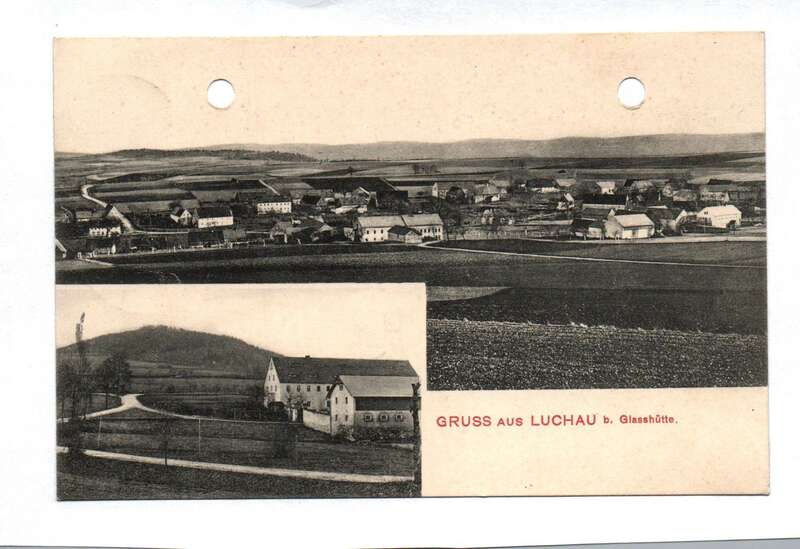 Ak Gruß aus Luchau b. Glasshütte 1909