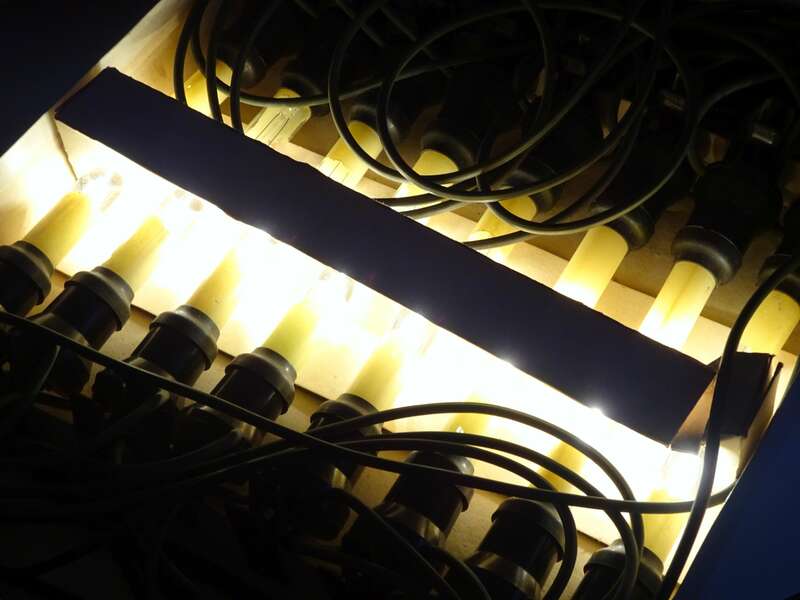 Aka Electric 16er Lichterkette Aussen Weihnachtsbeleuchtung vintage