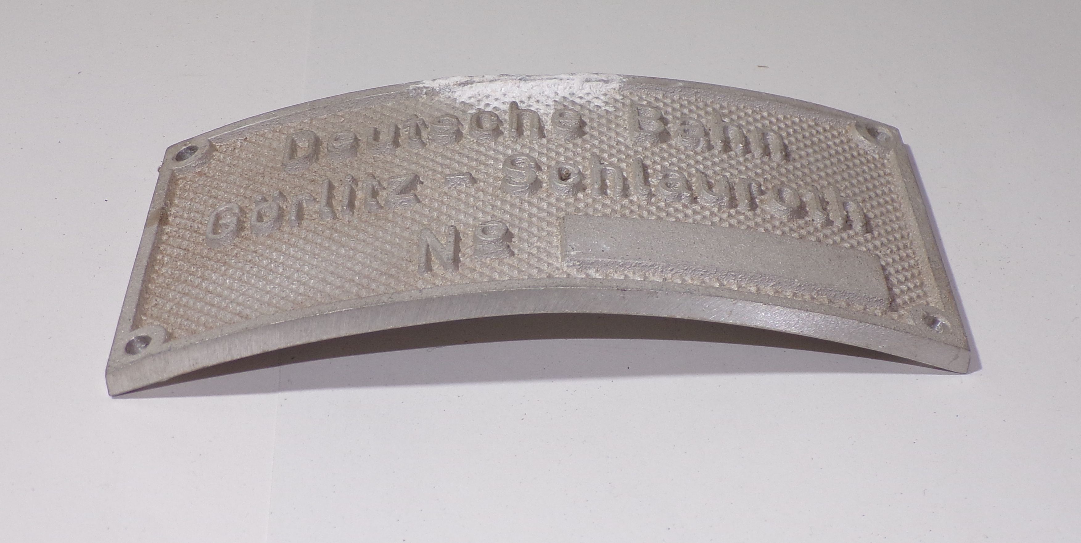 Altes Schild Deutsche Bahn Görlitz Schlauroth No Eisenbahn