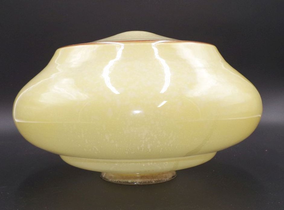 Altes Lampenglas Ersatzschirm Deckenleuchte beige Art Deco Vintage