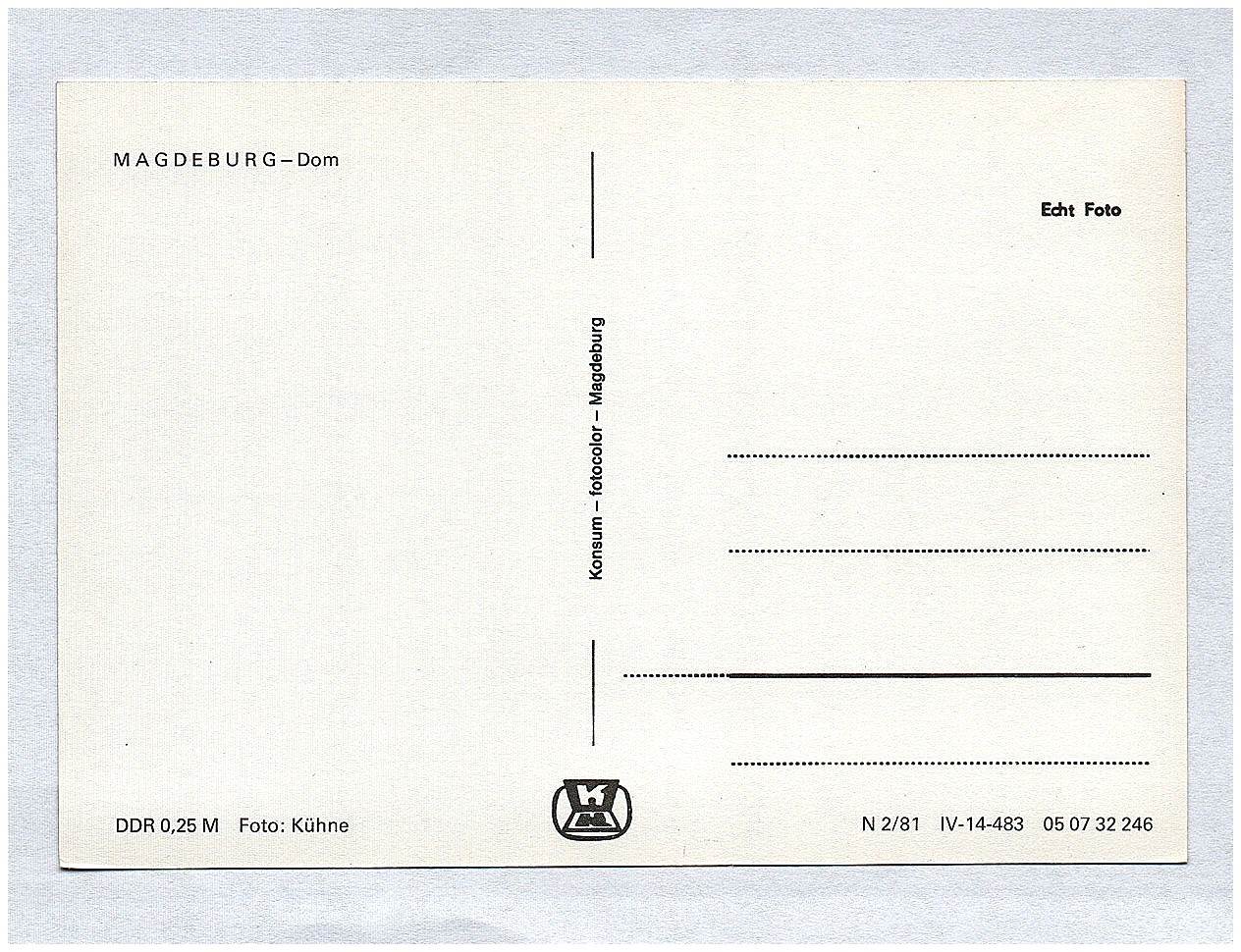 Ak Dom Magdeburg DDR Echtfoto Ak Dom Magdeburg DDR Echtfoto