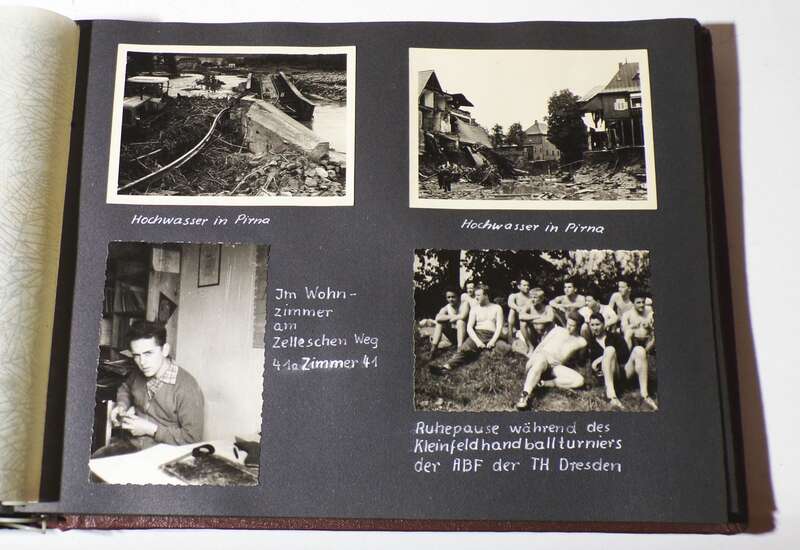 Fotoalbum DDR Sport Friedensfahrt Dresden Pirna Hochwasser Stralsund Ostsee 