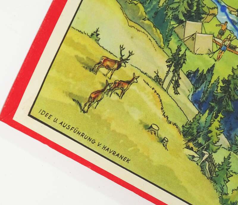 Altes RUHA Brettspiel Ahoi Saale Abwärts 1959 DDR 