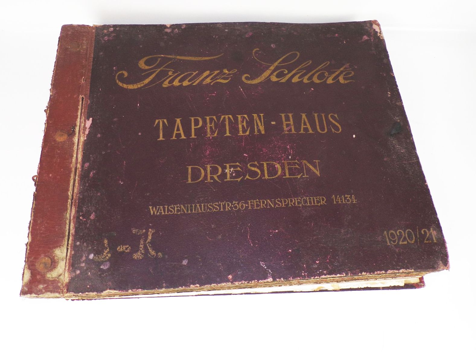 Altes Tapeten Musterbuch Schlote Dresden 1921 