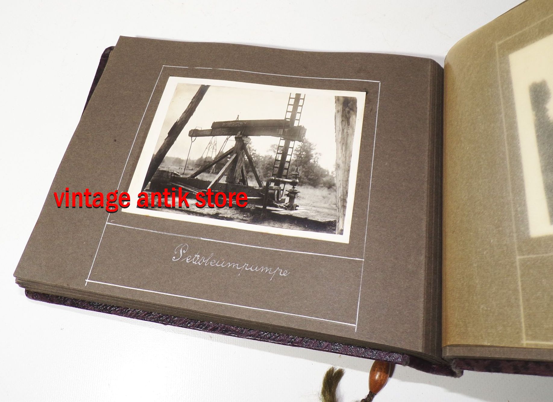 Fotoalbum Ostfriesland Windmühle Moorbagger Moor Erdöl Quelle Wietze 1925