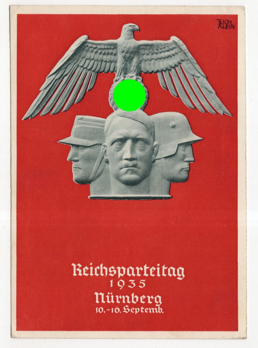 Ak Reichsparteitag 1935 Nürnberg Propagandakarte 