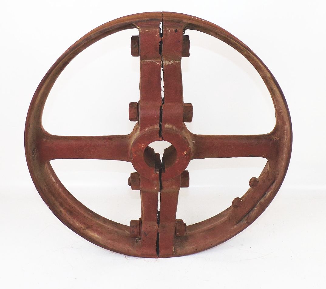 Altes Rad Metall Antriebsrad Transmission Rad Loft Industrie Design Eisenrad