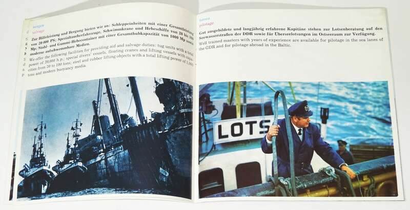 Broschur VEB Bagger Bugsier und Bergungsreederei 1972