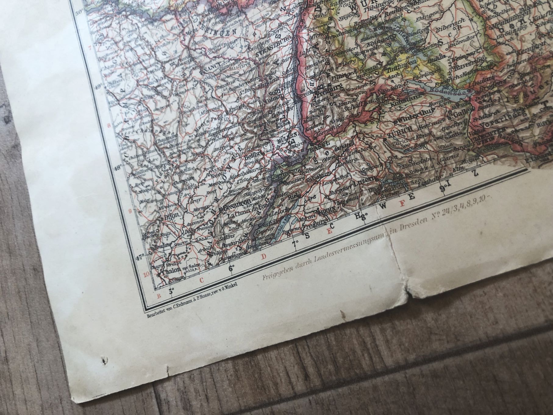 Karte Deutsches Reich Übersicht und Eisenbahnverkehr