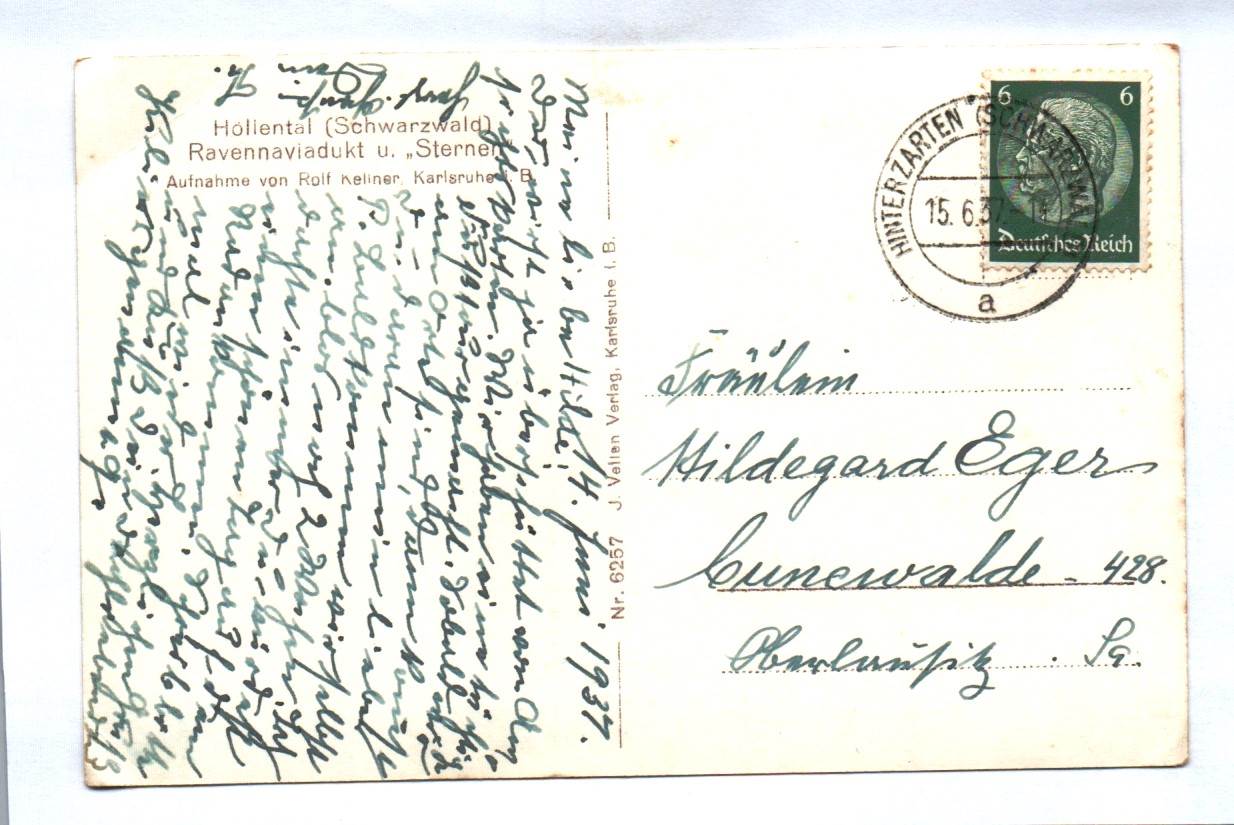 Ak Höllental Ravennaviadukt Schwarzwald 1937 Ak Höllental Ravennaviadukt Schwarzwald 1937