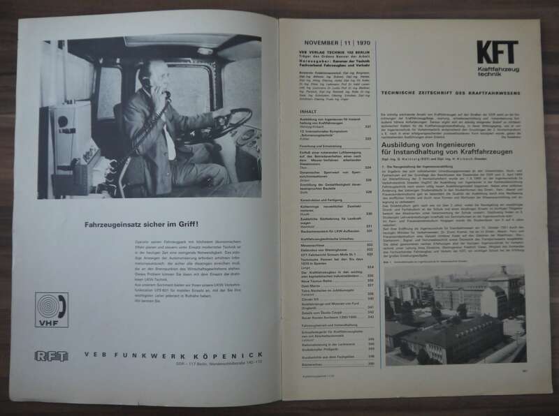 KFT Erster Fahrbericht Simson Mofa SL 1 Heft November 1970 IFA W50 LA K3 SK 5