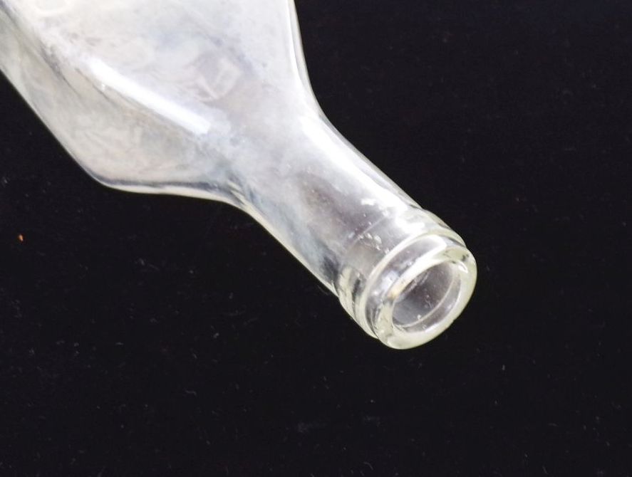 Alte Flasche Rüdiger Görlitz Wasser oder Spirituose Glas um 1900 Alte Flasche Rüdiger Görlitz Wasser oder Spirituose Glas um 1900