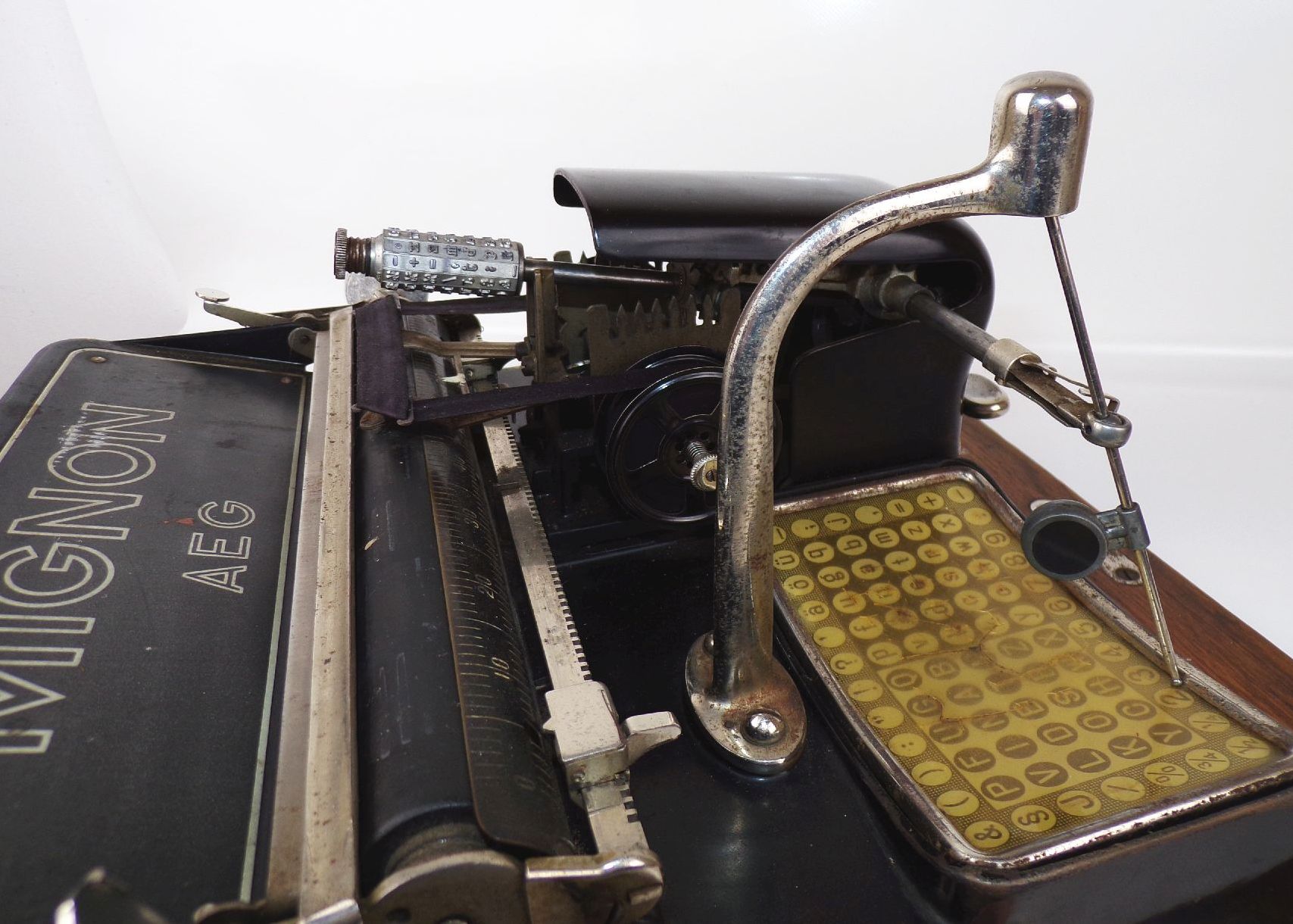 Alte Mignon Schreibmaschine typewriter Holzkoffer Alte Mignon Schreibmaschine typewriter Holzkoffer