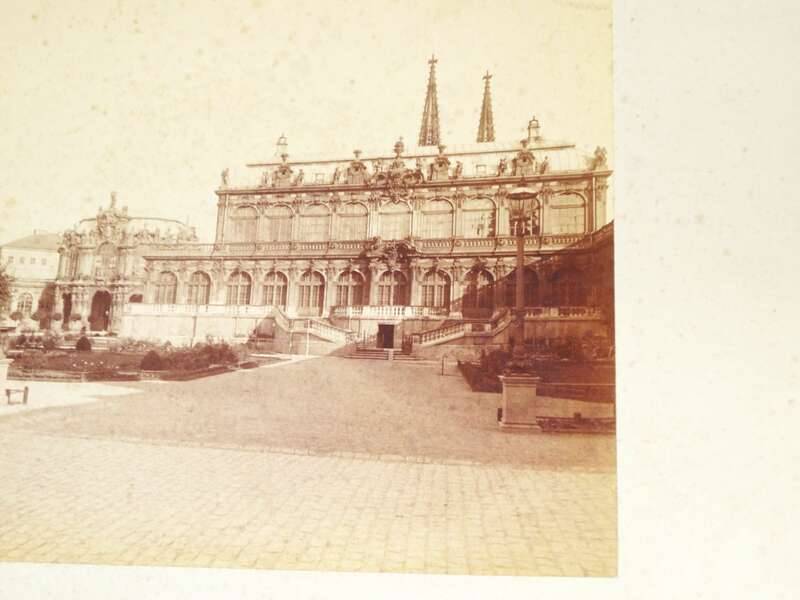 Foto Dresden Zwinger Glockenspielpavillon um 1890 Albuminfoto 