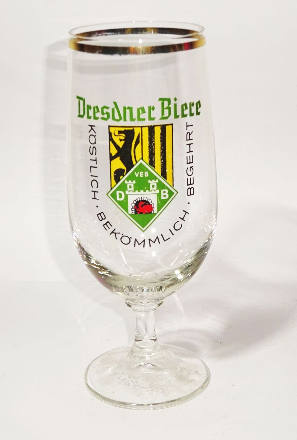 DDR Bierglas Dresdner Biere VEB Dresden
