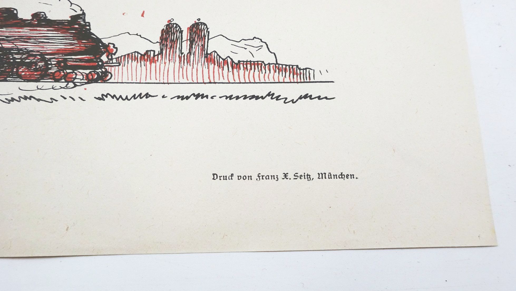 Alter Aushang Satire Kurt Eisner vor Himmelspforte Bayerische Volkspartei 1919 Druck