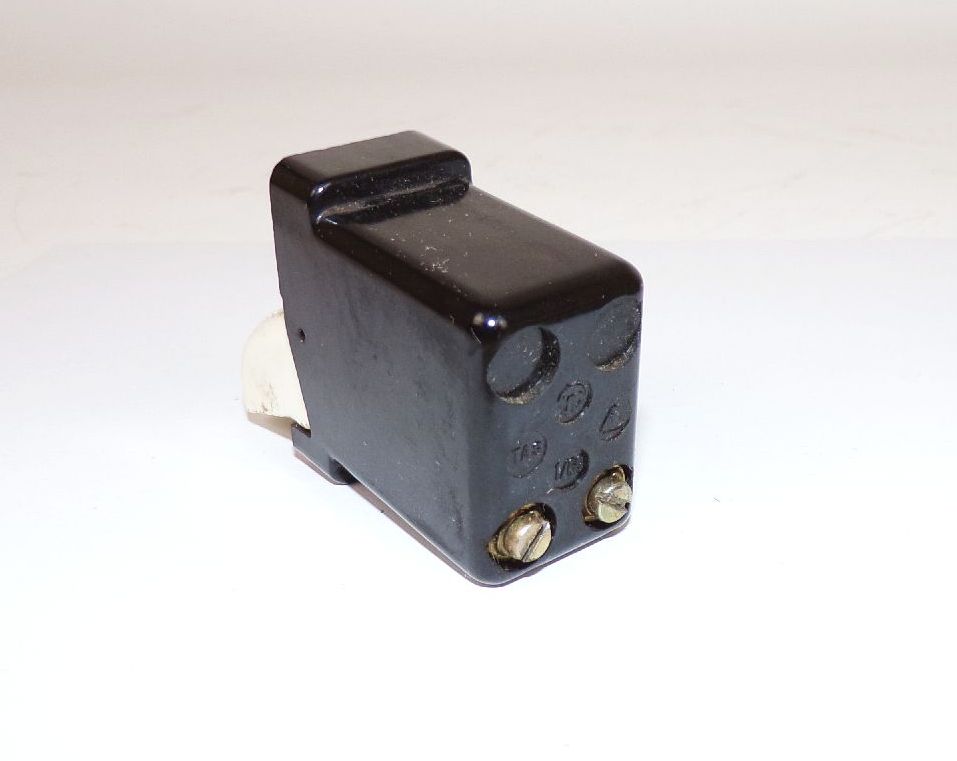 DDR Tastenschalter Schwarz Weiss mit OVP Oldtimer