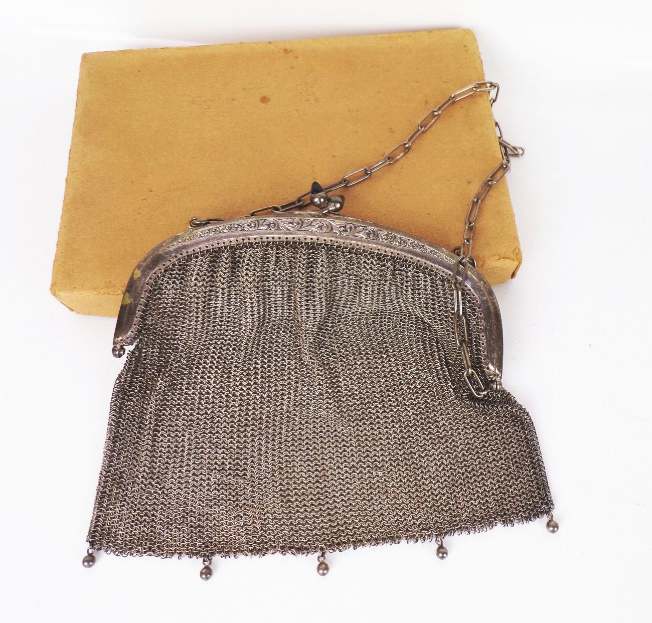 Handtasche Alpacca Abendtasche um 1900 Antik Handtasche Alpacca Abendtasche um 1900 Antik