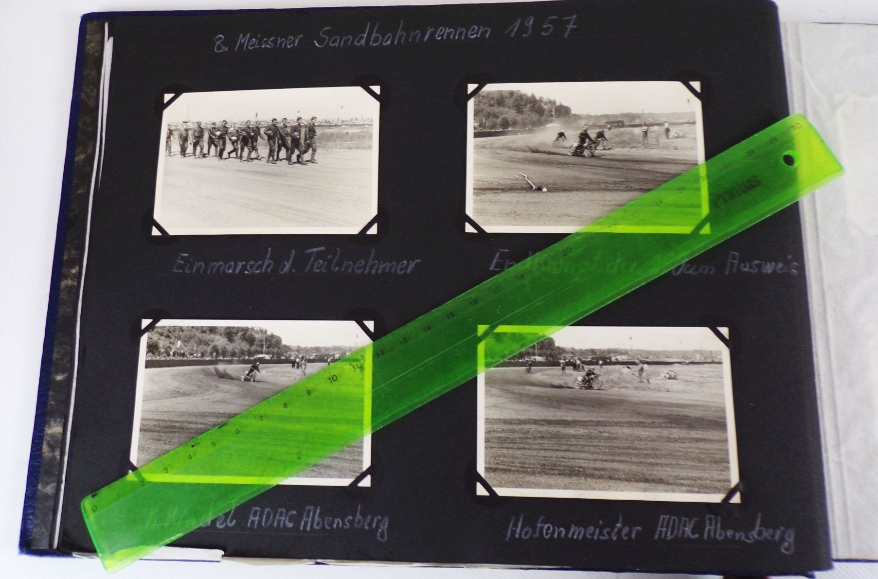 Motorsport Fotoalbum Grasbahnrennen 1957 Görlitz Meissner Sandbahnrennen
