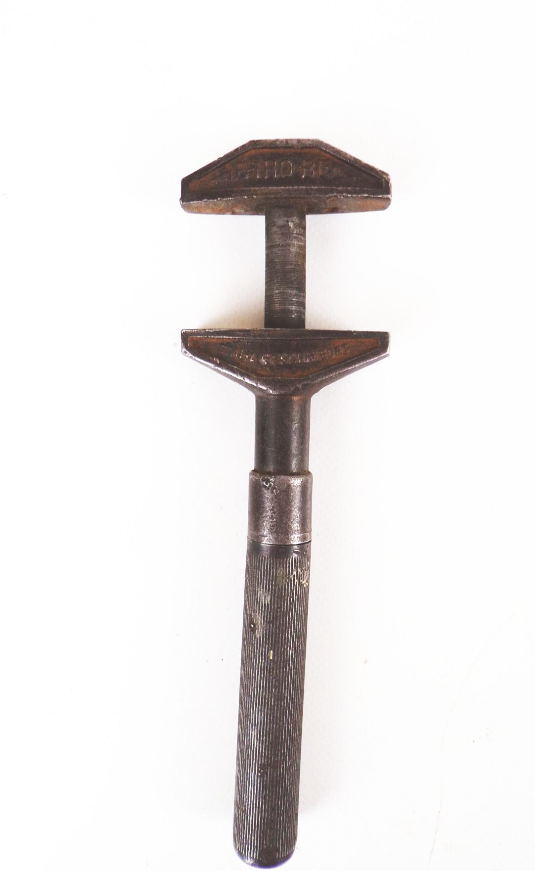 Alter Rollgabelschlüssel Schraubenschlüssel E THO BE Stahl geschmiedet 