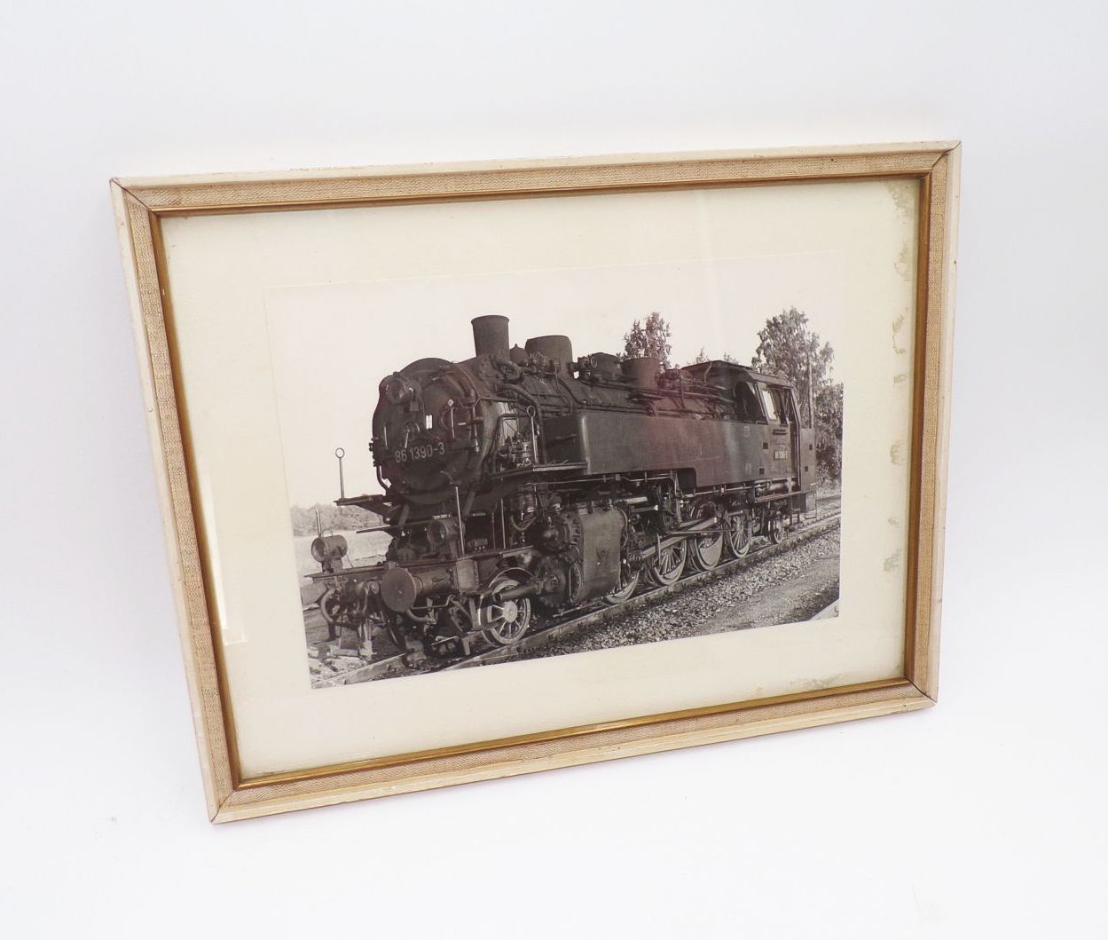 Dampflok 86 1390-3 Fotografie Bilderrahmen Eisenbahn