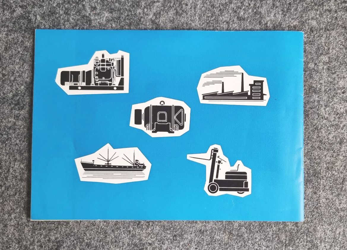 Fertigungsprogramm Maschinen Stromerzeuger Industrie alter Prospekt Fertigungsprogramm Maschinen Stromerzeuger Industrie alter Prospekt