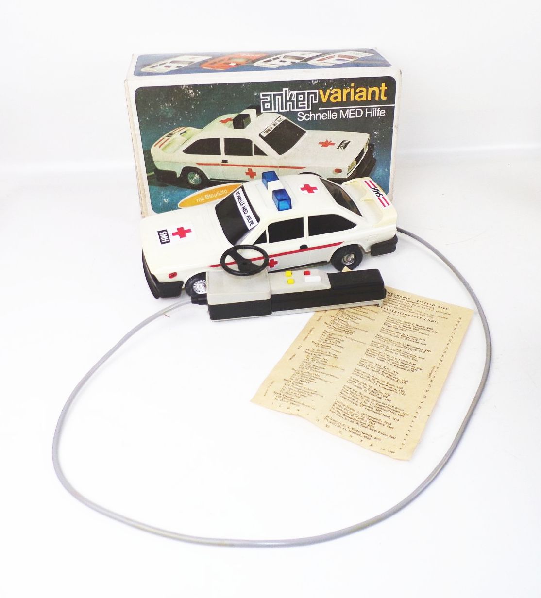 Anker Variant MED Hilfe Fernlenkauto DDR mit Originalkarton