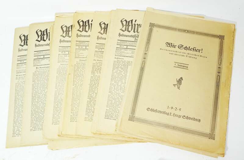Wir Schlesier Halbmonatsschrift f schlesisches Wesen & schlesische Dichtung 1925