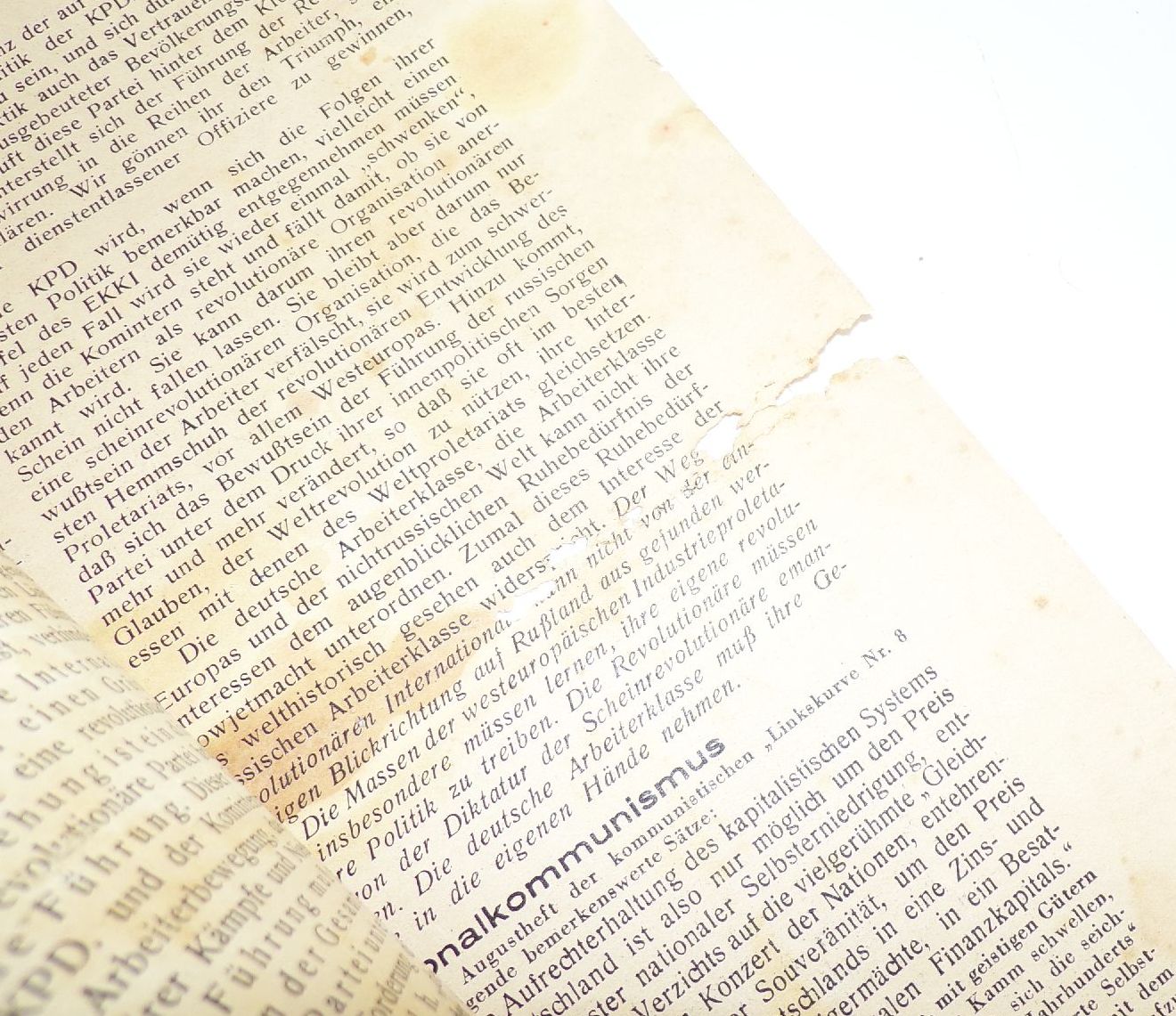 Marxistische Arbeiter Zeitung Der Rote Kämpfer Nummer 9 von 1931 Kommunisten 