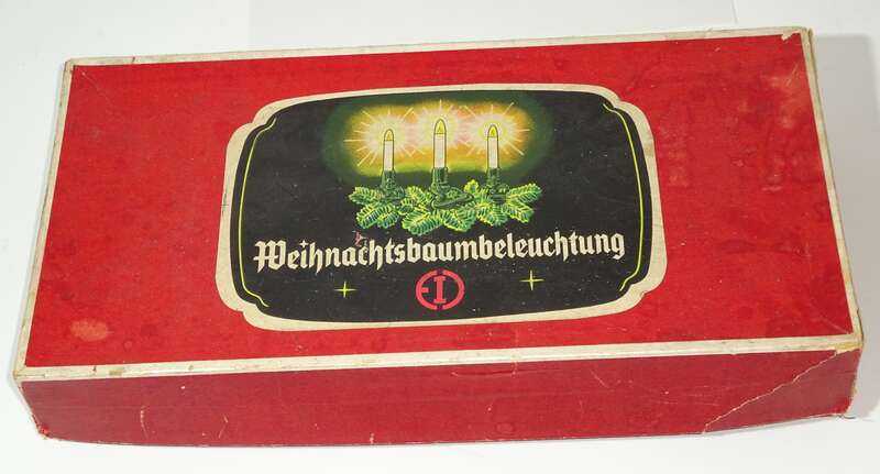Alte 16er Lichterkette Weihnachtsbeleuchtung Weihnachtsbaum Innen vintage
