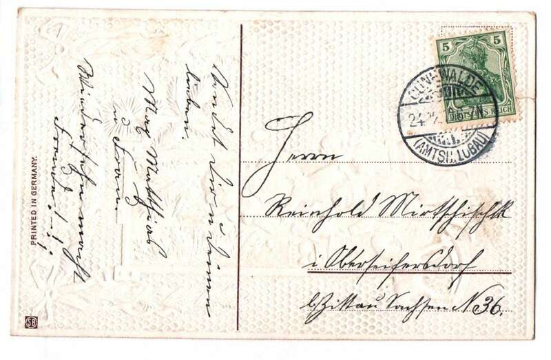 Geprägte Ansichtskarte Kinder Spielzeug Weihnachtsbaum 1910