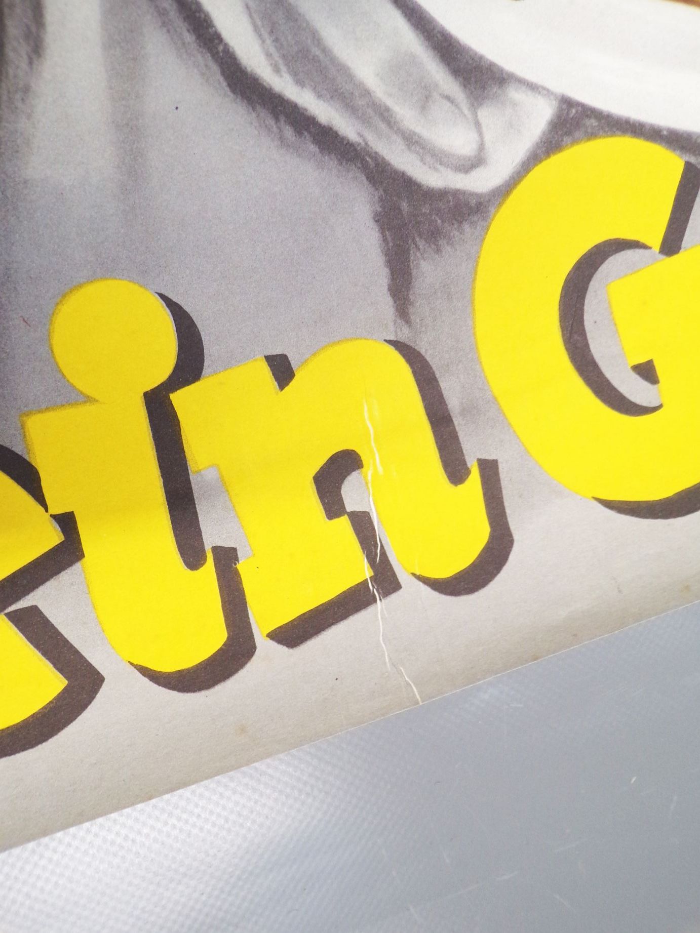 Altes Plakat Bückling ein Genuss Fisch um 1930 Lebensmittel 