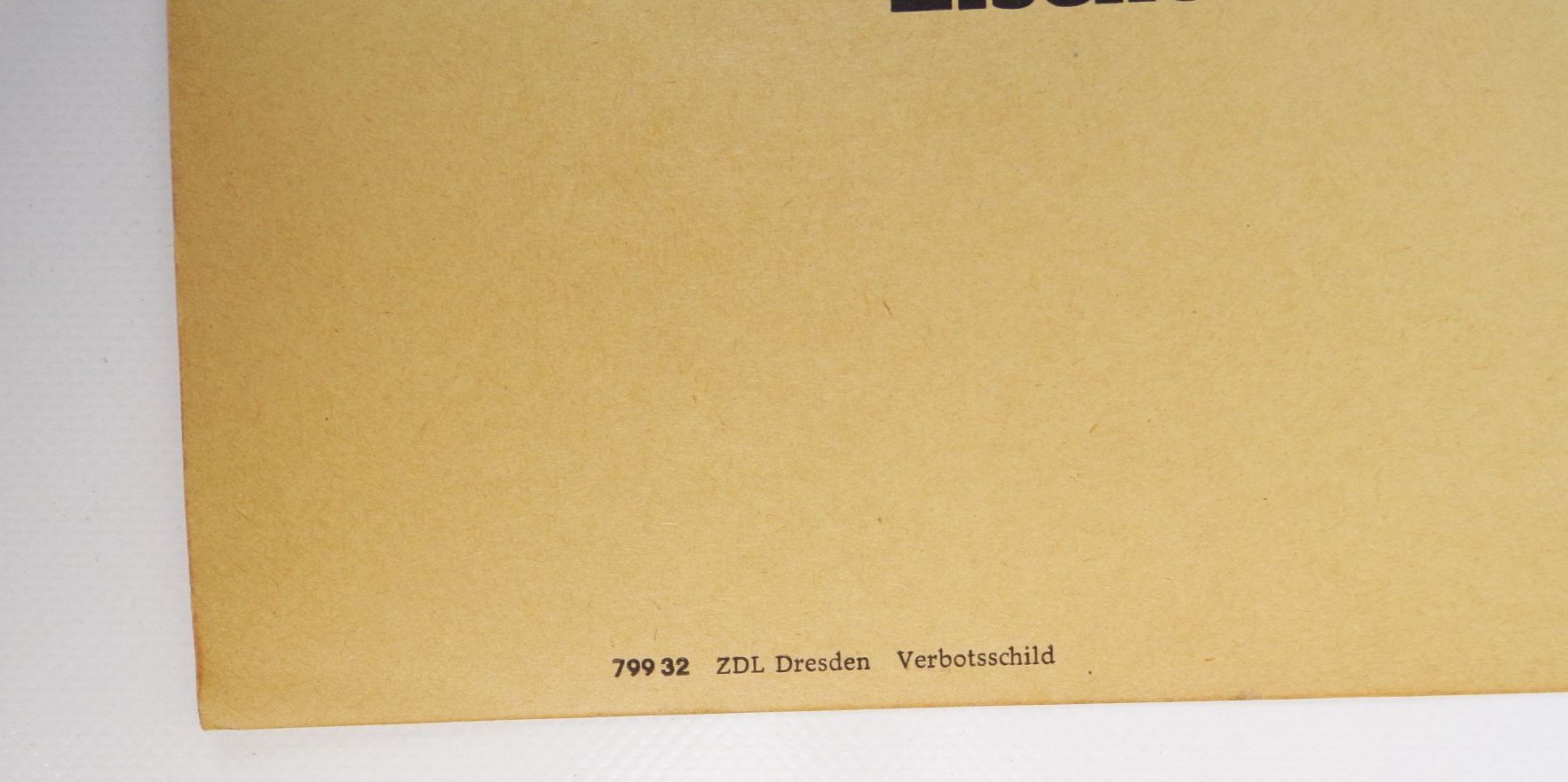 Aushang unbefugtes Betreten Bahnanlagen verboten Reichsbahn Direktion 1969