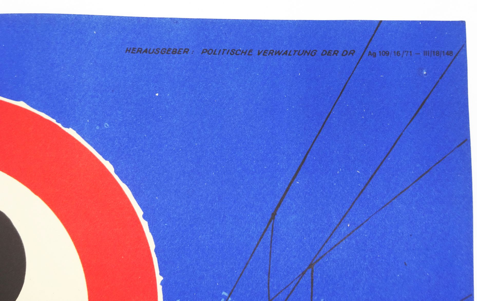 Altes Plakat Eisenbahn Güterwagenumlauf 1971 DDR