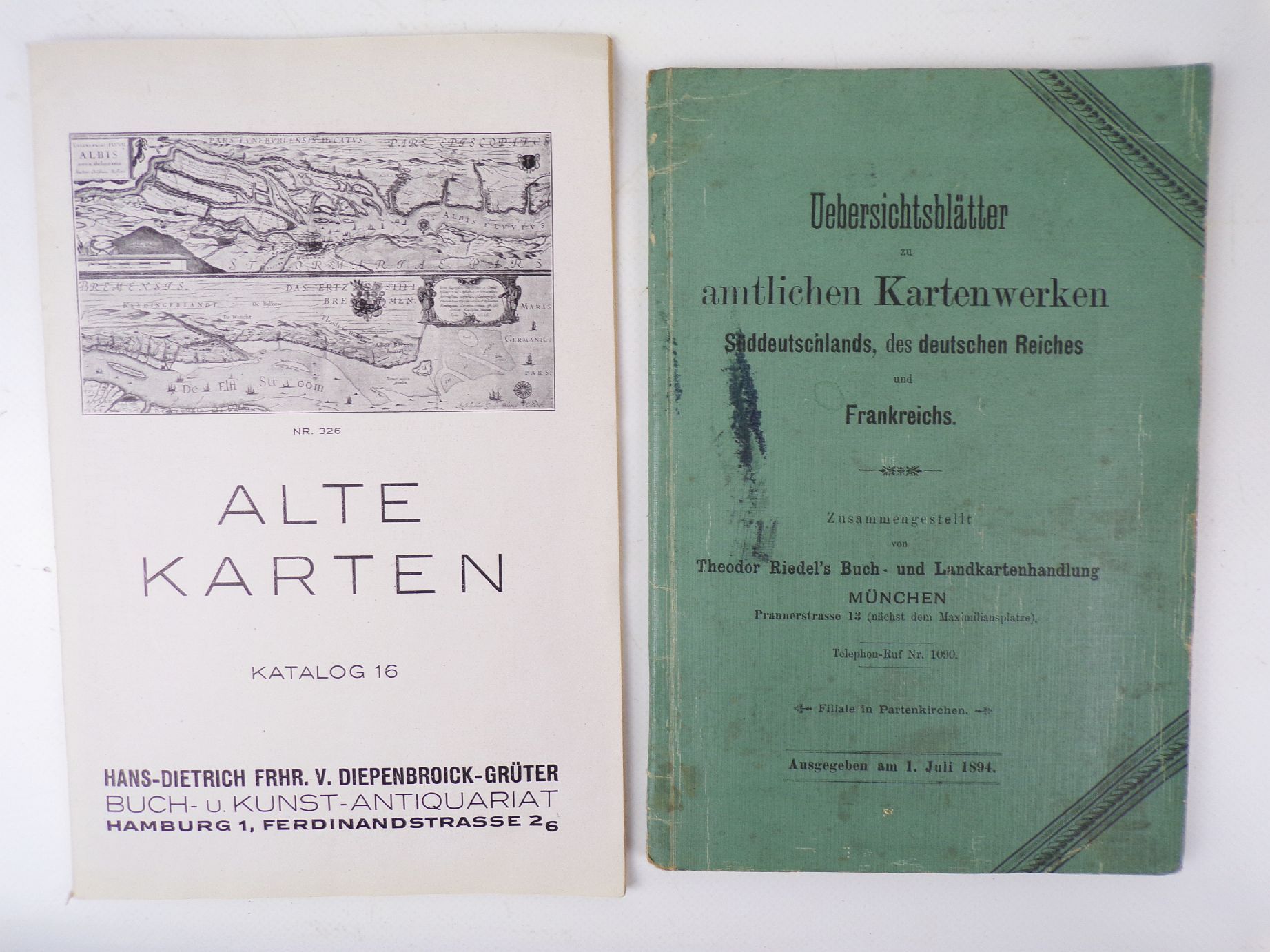 Sammlung Kartografie Bayern um 1900 bis 1930 Landkarten Verzeichnisse Sammlung Kartografie Bayern um 1900 bis 1930 Landkarten Verzeichnisse