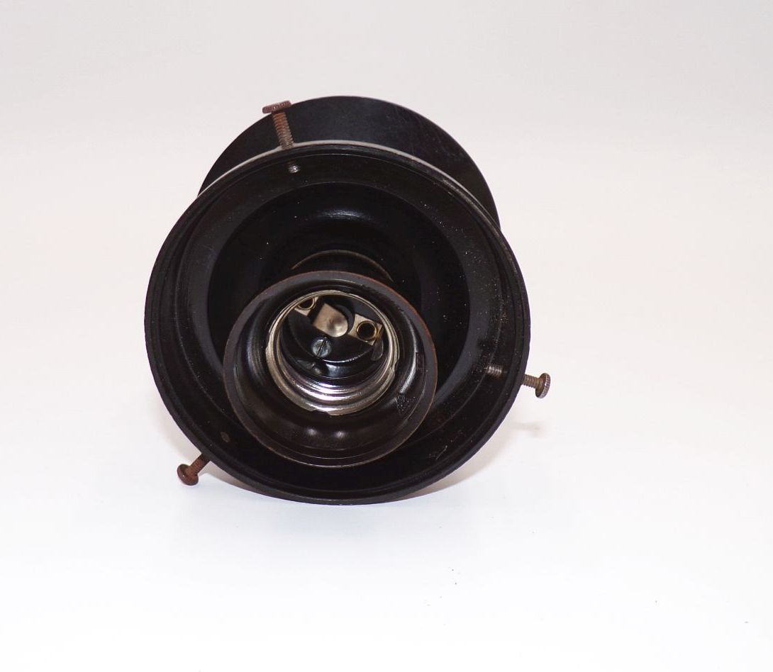 Alte Deckenleuchte Art Deco Glas Bakelit 1930 er Geblümte Lampe